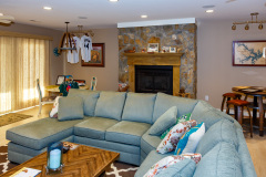 12-Recreation Room + Fireplace